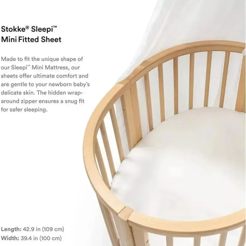 stokke__sleepi_mini_lenol_SKUi6A8ma3i_2.webp Stokke - Sleepi Mini lençol com elástico V3, branco Online