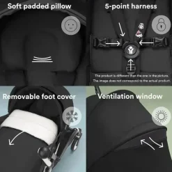 Stokke - Yoyo 0+ Newborn Pack, Black Fashion