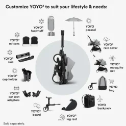 Stokke - Yoyo 0+ Newborn Pack, Stone Online