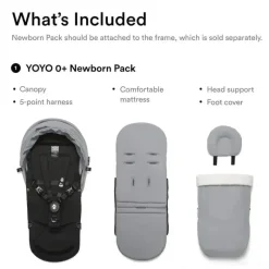 Stokke - Yoyo 0+ Newborn Pack, Stone Online