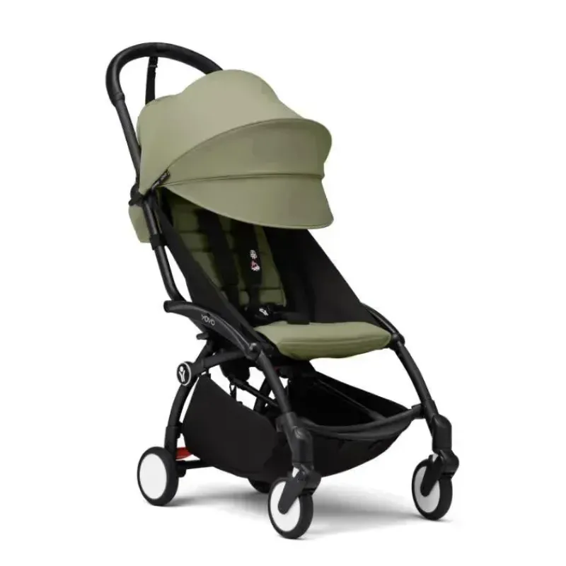 stokke__yoyo_carrinho_de__SKUc0fZmnX8_2.webp Stokke - Yoyo³ Carrinho de bebê Pacote preto 6+, verde-oliva Outlet