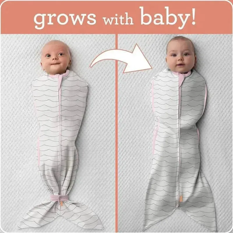 summer_infant__swaddleme__SKU4W8xfQMY_7.webp Summer Infant - SwaddleMe Room to Grow Pod, 0-6 meses, 1 pacote, Pink Waves Hot