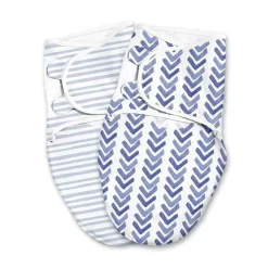 Summer Infant Luxe Easy Change 2 Pk Swaddle Água Indigo S/M Sale