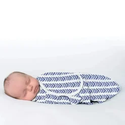 Summer Infant Luxe Easy Change 2 Pk Swaddle Água Indigo S/M Sale