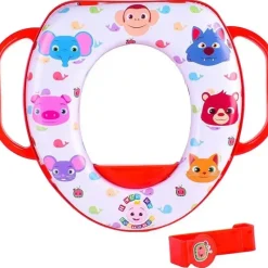 Sunny Days Entertainment,LLC Sunny Days - assento de treinamento Cocomelon Soft Potty, vermelho New