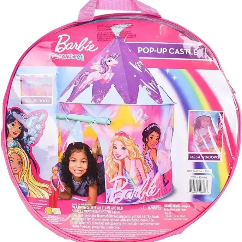 sunny_days__barbie_pop_up_SKUKwZTAVkA_5.webp Sunny Days Entertainment,LLC Sunny Days - Barbie Pop Up Castle Dreamtopia Pink Princess Play Tenda Online