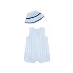 Little Me Sunsuit &amp; Chapéu de Veleiro - Azul Outlet