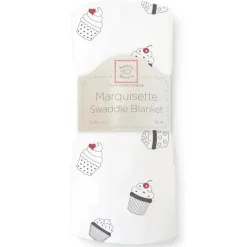 Swaddle Designs - Cobertor Swaddle Marquisette Cupcakes Preto e Branco Hot