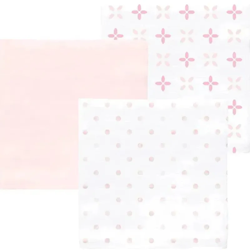 swaddle_designs__cobertor_SKUCQnZlrVk_0.webp Swaddle Designs - Cobertores de musselina 3Pk, Springfield rosa Clearance