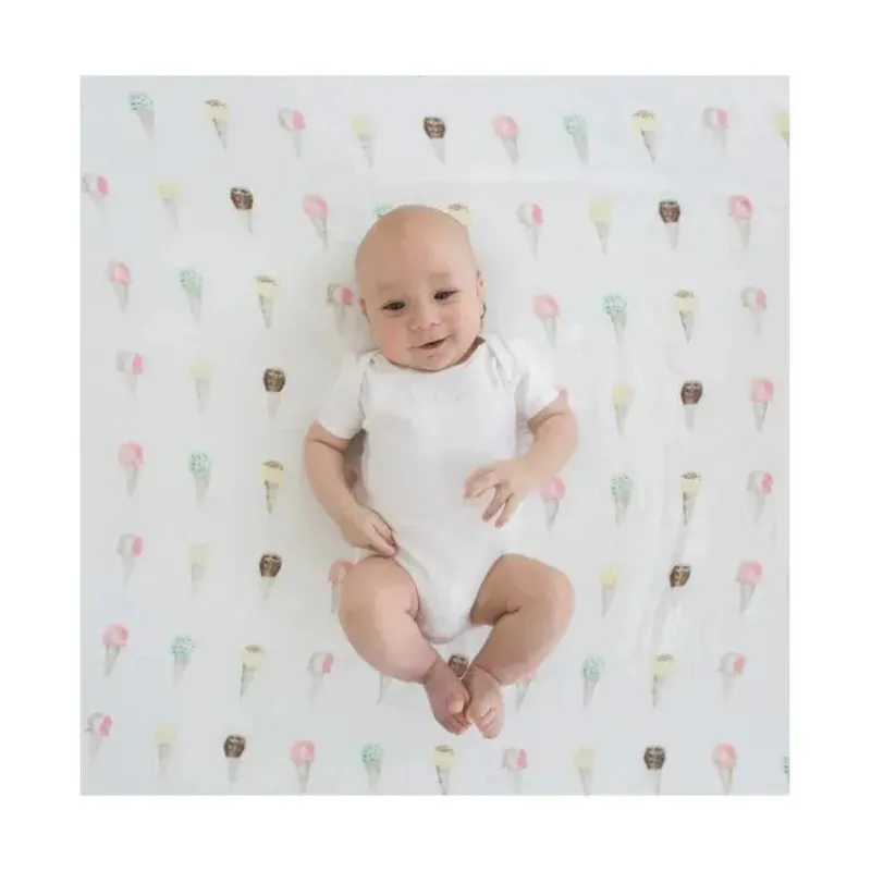 swaddle_designs__cobertor_SKUecCJwVt9_1.webp Swaddle Designs - Cobertor Marquisette Swaddle, Casquinhas de Sorvete em Aquarela Fashion