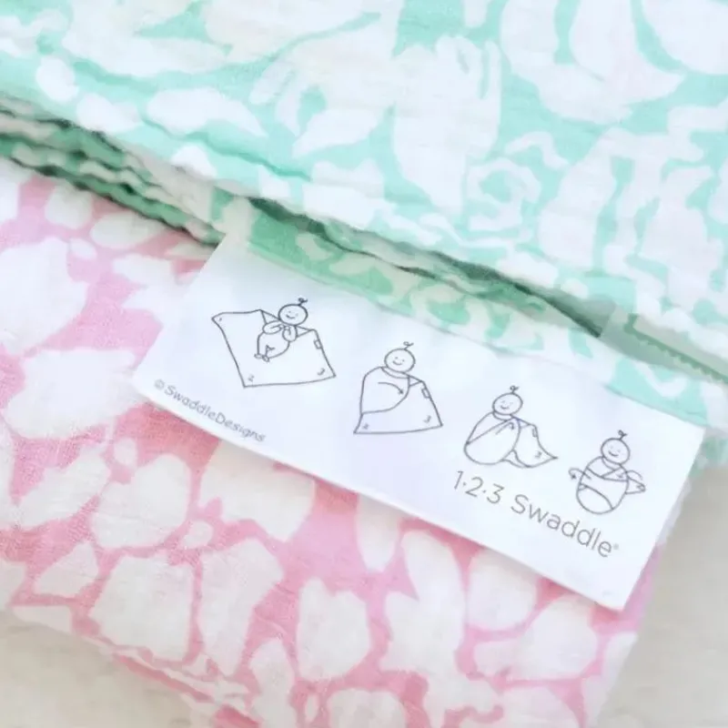 swaddle_designs__cobertor_SKUecCJwVt9_3.webp Swaddle Designs - Cobertor Marquisette Swaddle, Casquinhas de Sorvete em Aquarela Fashion