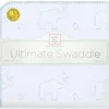 Swaddle Designs – Cobertor Swaddle Ultimate, Elefantes Sterling Deco, Azul Discount