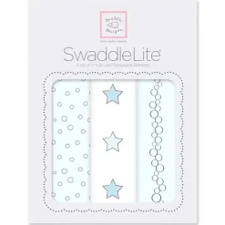 Swaddle Designs - 3Pk Bubble Dots, Stars, Champagne Marquisette Swaddles Online