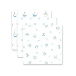 Swaddle Designs - 3Pk mantas de musselina, pequenos navios Outlet