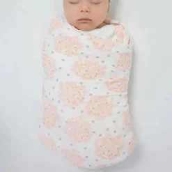Swaddle Designs – 3Pk mantas de musselina, florais com brilho dourado Best