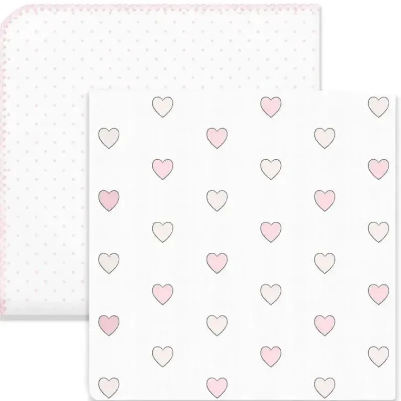 swaddle_designs__pk_swadd_SKUjV2qfOpH_2.webp Swaddle Designs - 2Pk Swaddleduo, bolinhas rosa pastel + corações Fashion