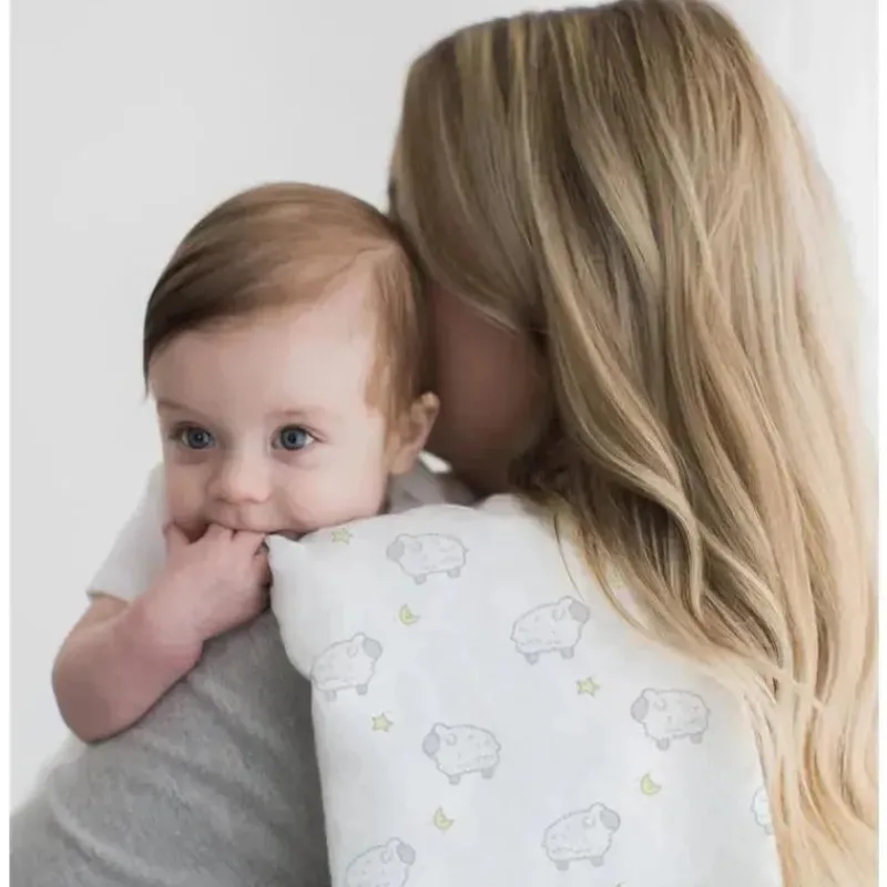 swaddle_designs__swaddle__SKU5RfpcGY0_4.webp Swaddle Designs - Swaddle de musselina, luas e estrelas, esterlina e banana clara Discount