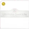 Swaddle Designs – Ultimate Swaddle Blanket, branco com acabamento em rosa pastel Hot