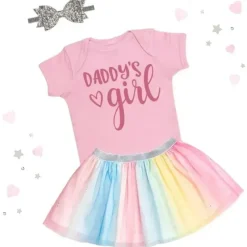Sweet Wink - Body manga curta para bebê menina papai Sale