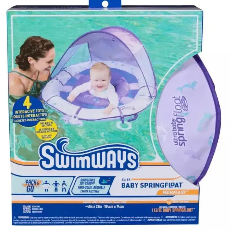swimway__elite_baby_sprin_SKUudPZBRaF_6.webp Swimways Swimway - Elite Baby Spring Float Canopy, Mermaid Discount