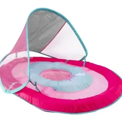 Swimways Baby Spring Float Com Canopy Upf 50 Em Rosa | Flutuador de piscina para bebês Best