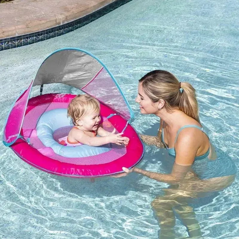 swimways_baby_spring_floa_SKUQiBhIEMi_1.webp Swimways Baby Spring Float Com Canopy Upf 50 Em Rosa | Flutuador de piscina para bebês Best