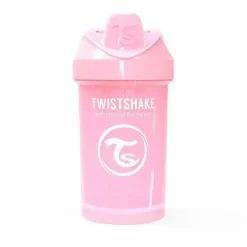 Twistshake Taça Crawler 8M+ 10oz - Rosa Claro Fashion