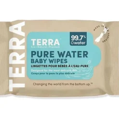 Terra Baby Terra - 24Ct Bamboo Water Wipes Pacote de viagem puro da Nova Zelândia Hot