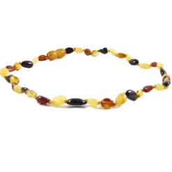 The Amber Monkey - Colar de âmbar báltico polido de 12 a 13 polegadas, Multi Bean POP Discount
