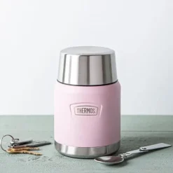 Thermos - 16 Oz Stainless Steel Food Jar W/ Spoon, Sunset Pink Fashion