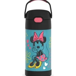 Thermos - garrafa de canudo isolada de aço inoxidável de 12 onças, Minnie Mouse Best