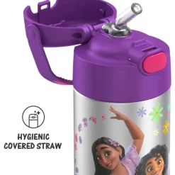 Thermos - Garrafa de canudo isolada de aço inoxidável de 12 onças, Encanto Best