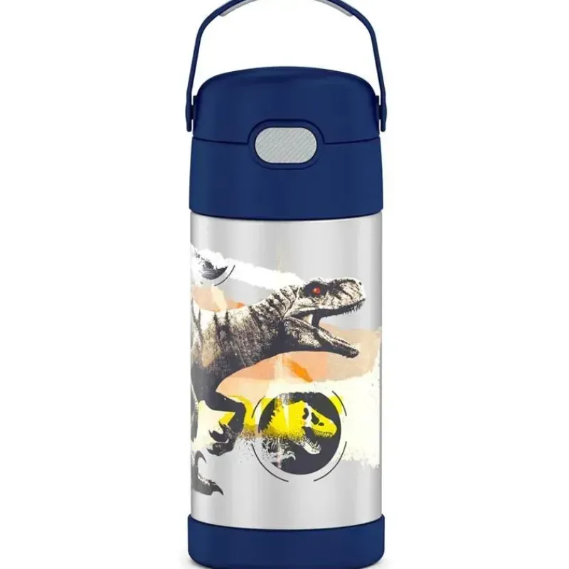thermos__garrafa_de_canud_SKUyiCtGaoj_0.webp Thermos - Garrafa de canudo de aço inoxidável com isolamento a vácuo de 12 onças, Jurassic World Hot