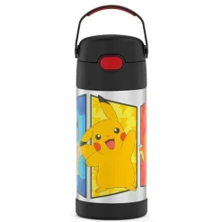 Thermos - garrafa de palha de 12 onças isolada a vácuo - Pokémon Clearance