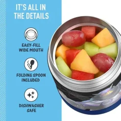 Thermos - Pote de alimentos com isolamento a vácuo de aço inoxidável com colher, 10 oz, Lightyear Sale