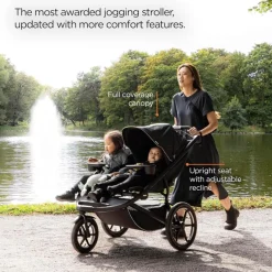 Thule - Urban Glide 3 Double Child All-Terrain Stroller, Black Online