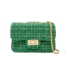 Tiny Treats - Bolsa Clássica Grande de Tweed, Verde Online