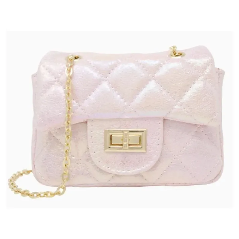 tiny_treats__classic_quil_SKU55Xkt48d_0.webp Tiny Treats - Classic Quilted Shiny Mini Bag, Pearl Online