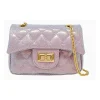 Tiny Treats - Classic Quilted Sparkle Mini Purse, Baby Purple Sale
