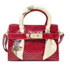 Tiny Treats - Crocodile Scarf Handbag, Red Online