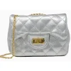Tiny Treats - Metallic Classic Mini Purse, Silver Fashion