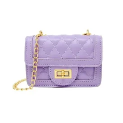 Tiny Treats - Mini bolsa acolchoada clássica minúscula, lavanda New