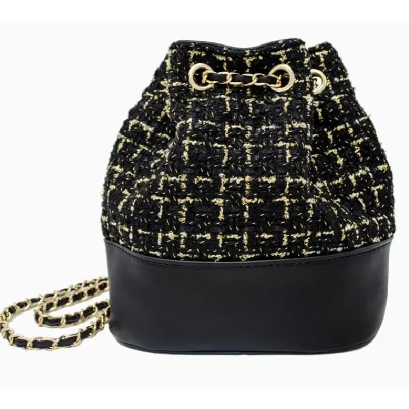 tiny_treats__tweed_drawst_SKUnE6POqEf_0.webp Tiny Treats - Tweed Drawstring Backpack Bag, Black Hot