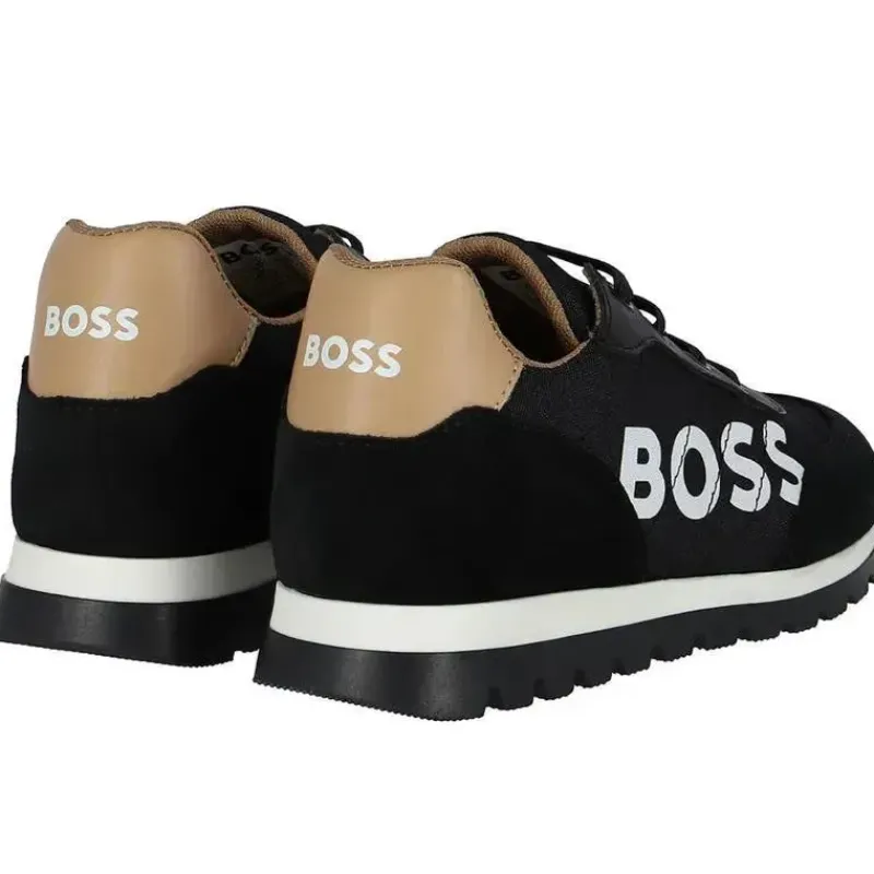 tnis_de_camura_hugo_boss__SKUeaj4U978_1.webp Hugo Boss Tênis de camurça Baby - Meninos Mini Me, preto Fashion