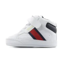 Ralph Lauren Tênis de cano alto Polo bebê - menino Court para berço Fashion