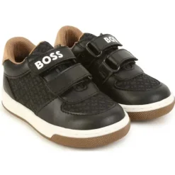 Hugo Boss Tênis Baby - Meninos Preto Tan Velcro Clearance