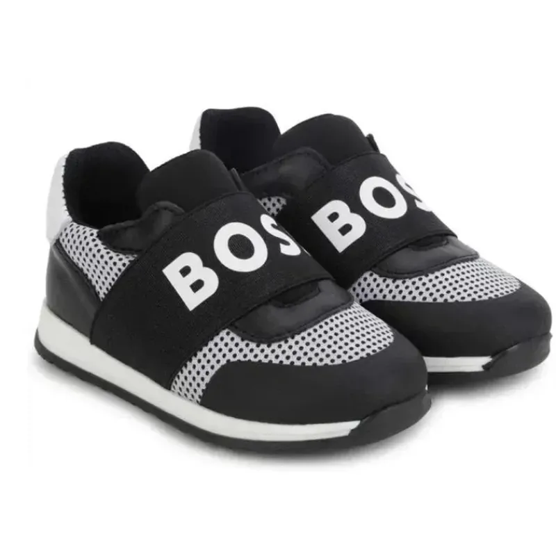tnis_hugo_boss_baby__mesh_SKUdzGPfOx9_0.webp Hugo Boss Tênis Baby - Mesh Logo, Preto Outlet