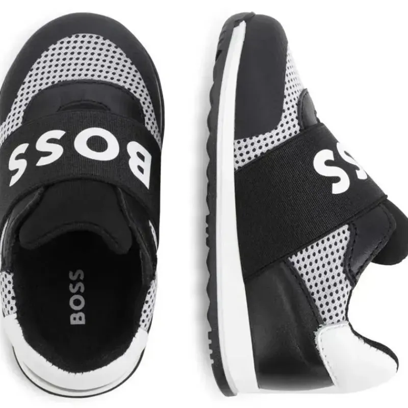 tnis_hugo_boss_baby__mesh_SKUdzGPfOx9_1.webp Hugo Boss Tênis Baby - Mesh Logo, Preto Outlet