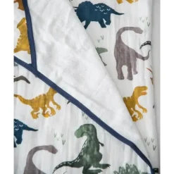 Little Unicorn Toalha com capuz pequeno unicórnio Big Kid, Dino Friends Fashion