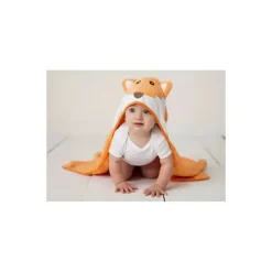 Baby Vision Toalha de bebê felpuda com capuz Luvable Friends com rosto de animal, sapo Sale